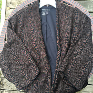 Preswick and Moore animal print cardigan